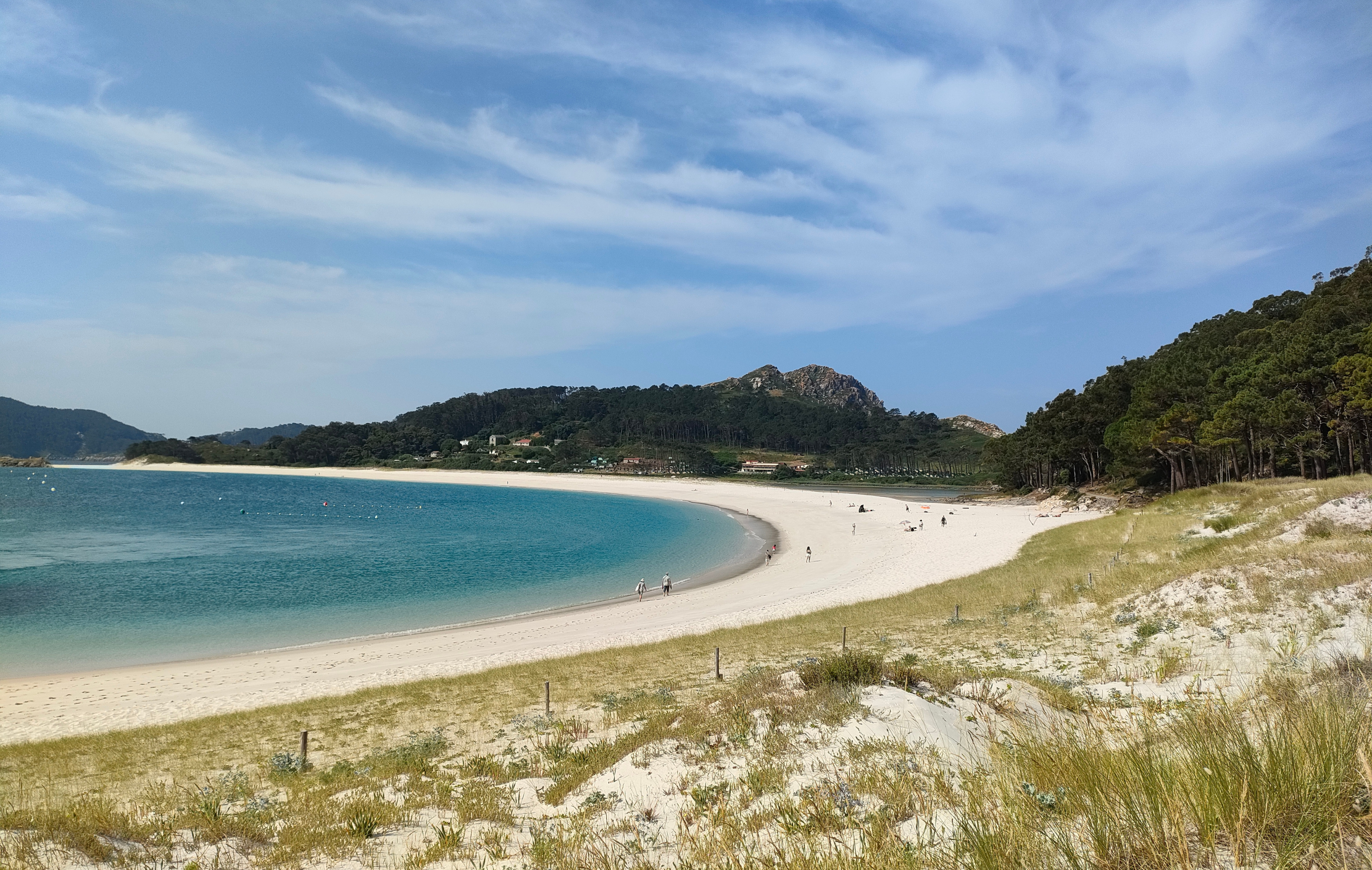 Islas Cies con niños