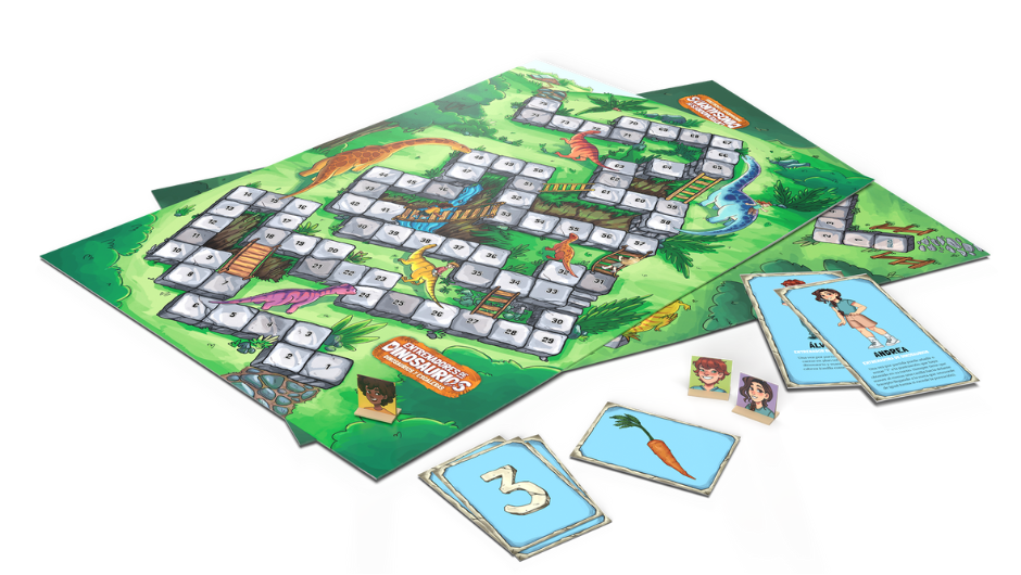 Entrenadores de dinosaurios - Dinosaurios y escaleras