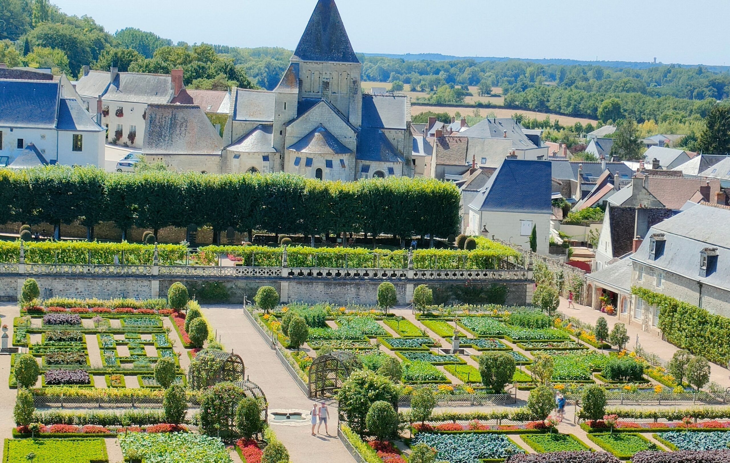 Castillo de Villandry con niños