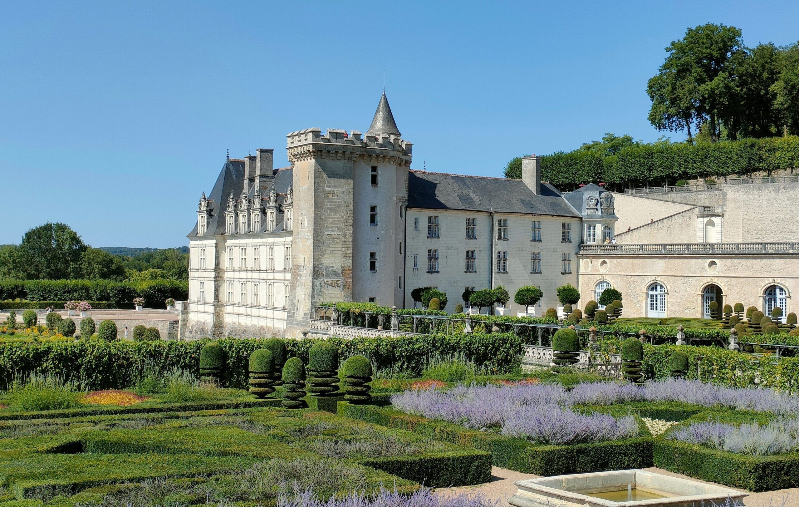 Castillo de Villandry con niños