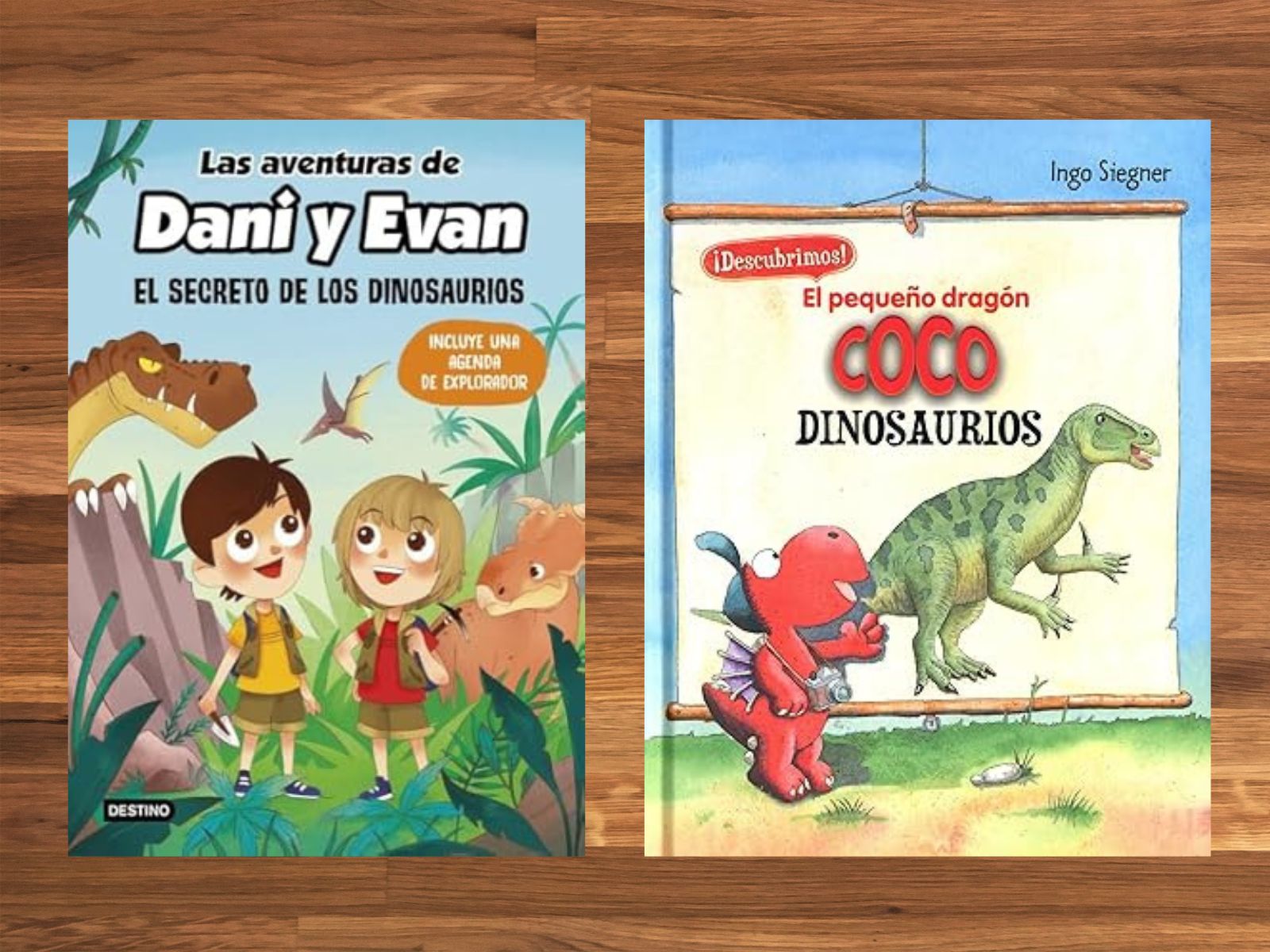 Libro de dinosaurios para niños de 7 a 8 años: Dani y Evan, Coco y los Dinosaurios