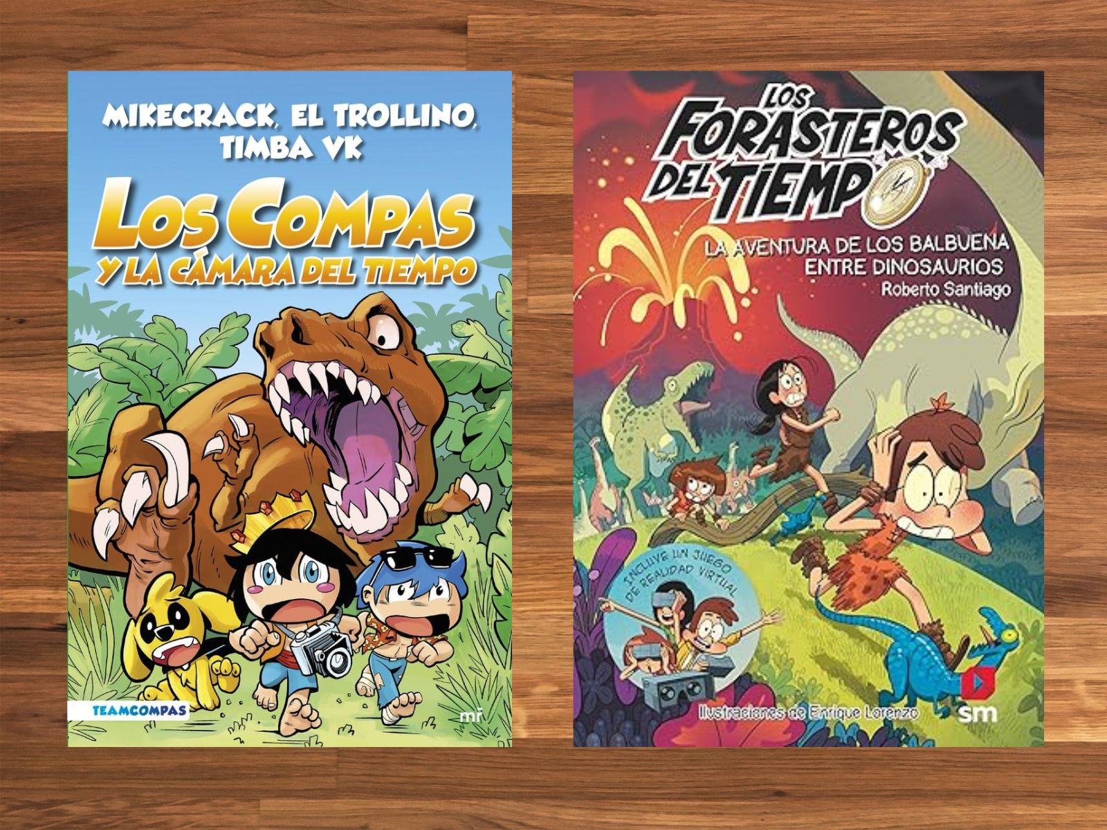 Libro de dinosaurios para niños de 7 a 8 años: Los Compas y la Cámara del tiempo, Aventura de los Balbuena entre dinosaurios