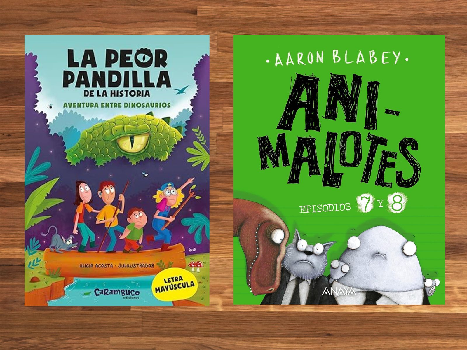 Libro de dinosaurios para niños de 7 a 8 años: Aventura entre dinosaurios, Animalotes episodios 7 y 8