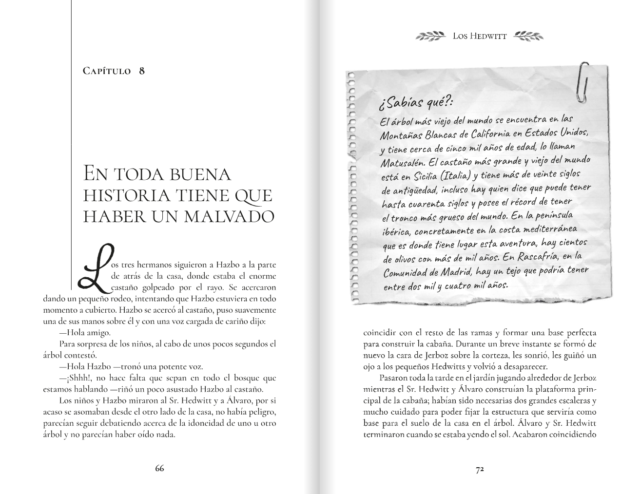 Novela niños 9 a 12 años Los Hedwitt